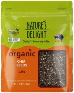 NATURE'S DELIGHT Organic Chia Seeds 225g