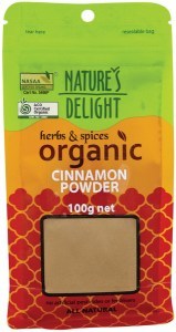 NATURE'S DELIGHT Organic Cinnamon Powder 100g