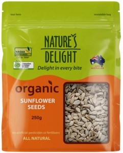 NATURE'S DELIGHT Organic Sunflower Seeds 250g