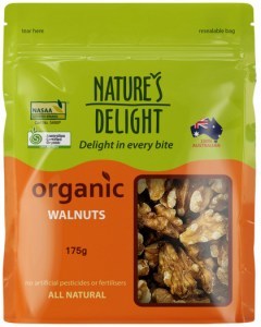 NATURE'S DELIGHT Organic Walnuts 175g