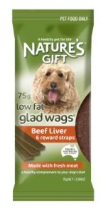 Natures Gift Glad Wags Beef & Liver 75g x 12