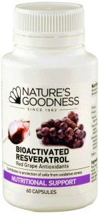 NATURE'S GOODNESS Bioactivated Resveratrol (Red Grape Antioxidant) 60c