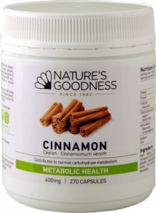 Natures Goodness Cinnamon 600mg 270 Capsules