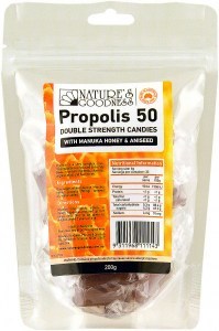 Natures Goodness Propolis 50mg Double Strength Candy with Aniseed 200g
