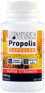 NATURE'S GOODNESS Propolis Capsules Super Strength 1000mg 100c