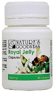 NATURE'S GOODNESS Royal Jelly Capsules 1000mg 30c