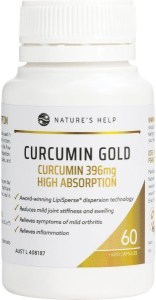 Nature's Help Curcumin Gold 396mg High Absorption Capsules 60 Caps