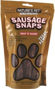 NATURE'S PET Sausage Snaps x 8 Pack