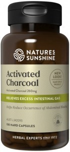 NATURE'S SUNSHINE Activated Charcoal 260mg 100c