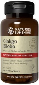NATURE'S SUNSHINE Ginkgo Biloba 420mg 100c