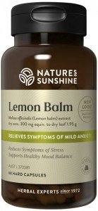 NATURE'S SUNSHINE Lemon Balm 1.95g 60vc