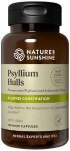 NATURE'S SUNSHINE Psyllium Hulls 500mg 100c