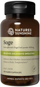 NATURE'S SUNSHINE Sage 400mg 100c
