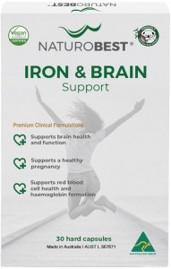 NATUROBEST Iron & Brain Support 30c EXPIRY 06/23