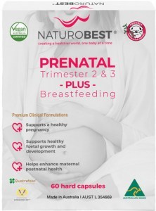 NATUROBEST Prenatal Trimester 2 & 3 Plus Breastfeeding 60c
