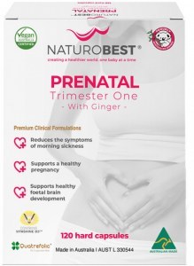 NATUROBEST Prenatal Trimester One with Ginger 120c