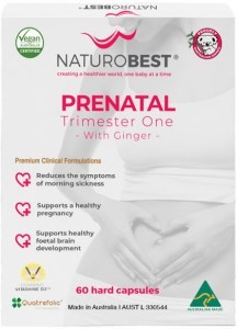 NATUROBEST Prenatal Trimester One with Ginger 60c
