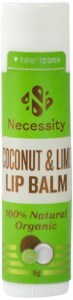 NECESSITY Organic Lip Balm Coconut & Lime 5g