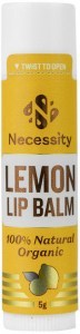 NECESSITY Organic Lip Balm Lemon 5g