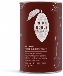 Nib & Noble Organic 65% Cacao Drinking Chocolate Dark  200g