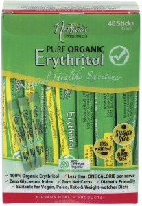 Nirvana Erythritol Pure Organic Sticks 40x4g