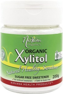 Nirvana Organics Xylitol Certified Organic Refillable Shaker 200g