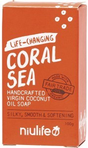 Niulife Coconut Oil Soap Coral Sea 100g