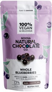 NOOSA NATURAL CHOCOLATE CO. Dark Chocolate Whole Blueberries 115g