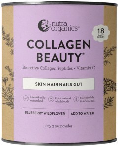 NUTRA ORGANICS Collagen Beauty Bioactive Collagen Peptides + Vitamin C Blueberry Wildflower 225g