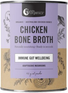 NUTRA ORGANICS Organic Bone Broth Chicken Adaptogenic Mushrooms 125g