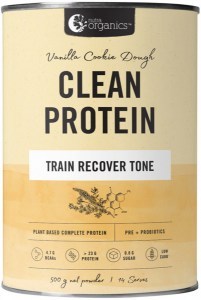 NUTRA ORGANICS Organic Clean Protein Vanilla Cookie Dough 500g