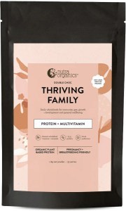 NUTRA ORGANICS Organic Thriving Family Protein (Protein + Multivitamin) Double Choc 1kg