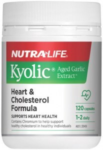 NUTRALIFE Kyolic (Aged Garlic Extract) Heart & Cholesterol Formula 120c