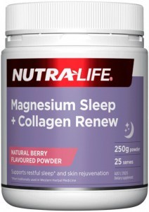 NUTRALIFE Magnesium Sleep + Collagen Renew Berry Powder 250g