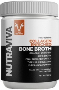NUTRAVIVA NesProteins Bone Broth Beef Collagen Enriched Pure & Unflavoured 300g