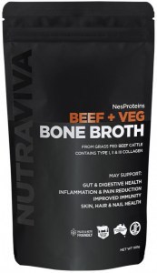 NUTRAVIVA NesProteins Bone Broth Beef + Veg 100g