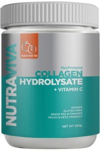 NUTRAVIVA NesProteins Collagen Hydrolysate + Vitamin C Peach Iced Tea 350g