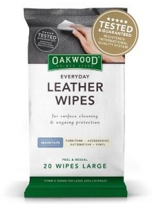 Oakwood Everyday Leather Wipes Large (170mmx300mm) 20 pack AUG25