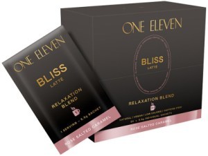 ONE ELEVEN Bliss Latte (Relaxation Blend) Rose Salted Caramel Sachet 5.5g x 20 Pack