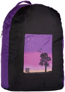 ONYA Backpack Charcoal Purple Sunset