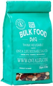 ONYA Reusable Bulk Food Bag Aqua (Medium)