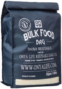 ONYA Reusable Bulk Food Bag Charcoal (Large)