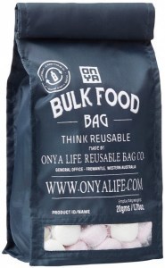ONYA Reusable Bulk Food Bag Charcoal (Medium)