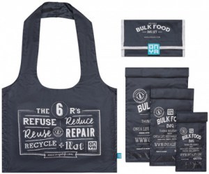 ONYA Reusable Bulk Food Bag Set Charcoal
