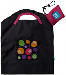 ONYA Reusable Shopping Bag Black Retro (Small)