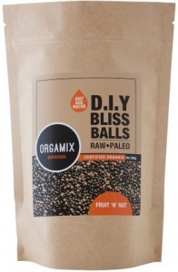 Orgamix Organic D.I.Y Bliss Balls (Raw Paleo) Fruit 'n' Nut  200g AUG17