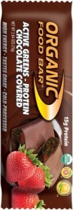 Organic Foodbars Active Greens Protein Choc Covered 12x75g