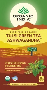 Organic India Tulsi Green Tea Ashwagandha  25Teabags