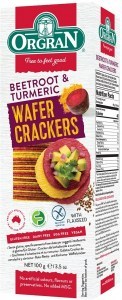 Orgran Beetroot & Turmeric Wafer Crackers  100g