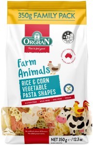 Orgran Farm Animal Shapes Pasta   350g